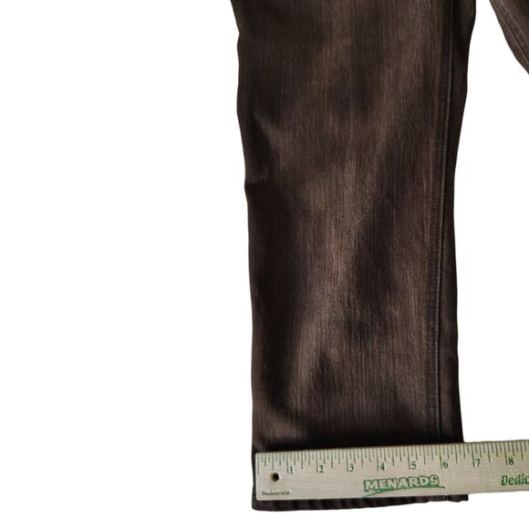 Chico's Platinum Denim Brown Capri Jeans Straight Leg Mid-rise Size S/4 Women's - Picture 9 of 9